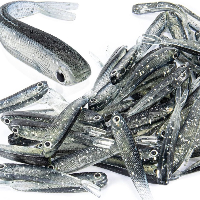 Fishing Lure Soft Plastic - 10/20/30 Buah Umpan Lunak Minnow Ekor