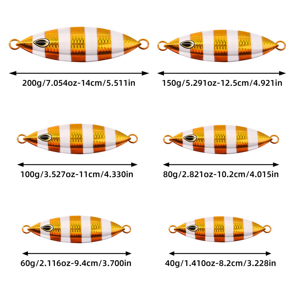 1 Buah Slow Jig 40g 60g 80g 10 - Fishing Lure Spoon ulasan dan harga