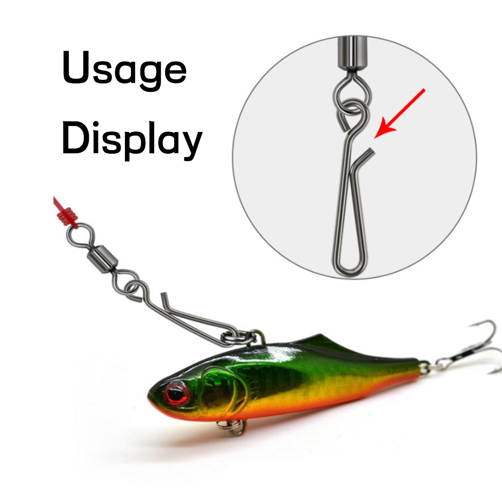 100 buah Kait Jepit Baja Tahan - Fishing Lure Accessories ulasan dan harga