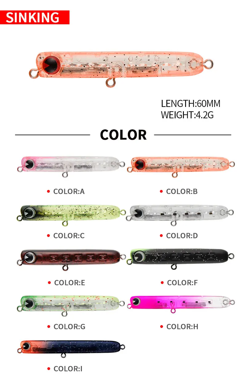 Umpan Pancing Pensil Tenggelam - Fishing Lure Jerkbait ulasan dan harga